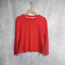 WHITE STUFF JUMPER FITS SIZE 8. SCARLET. LONG SLEEVED COTTON/WOOL MIX GC