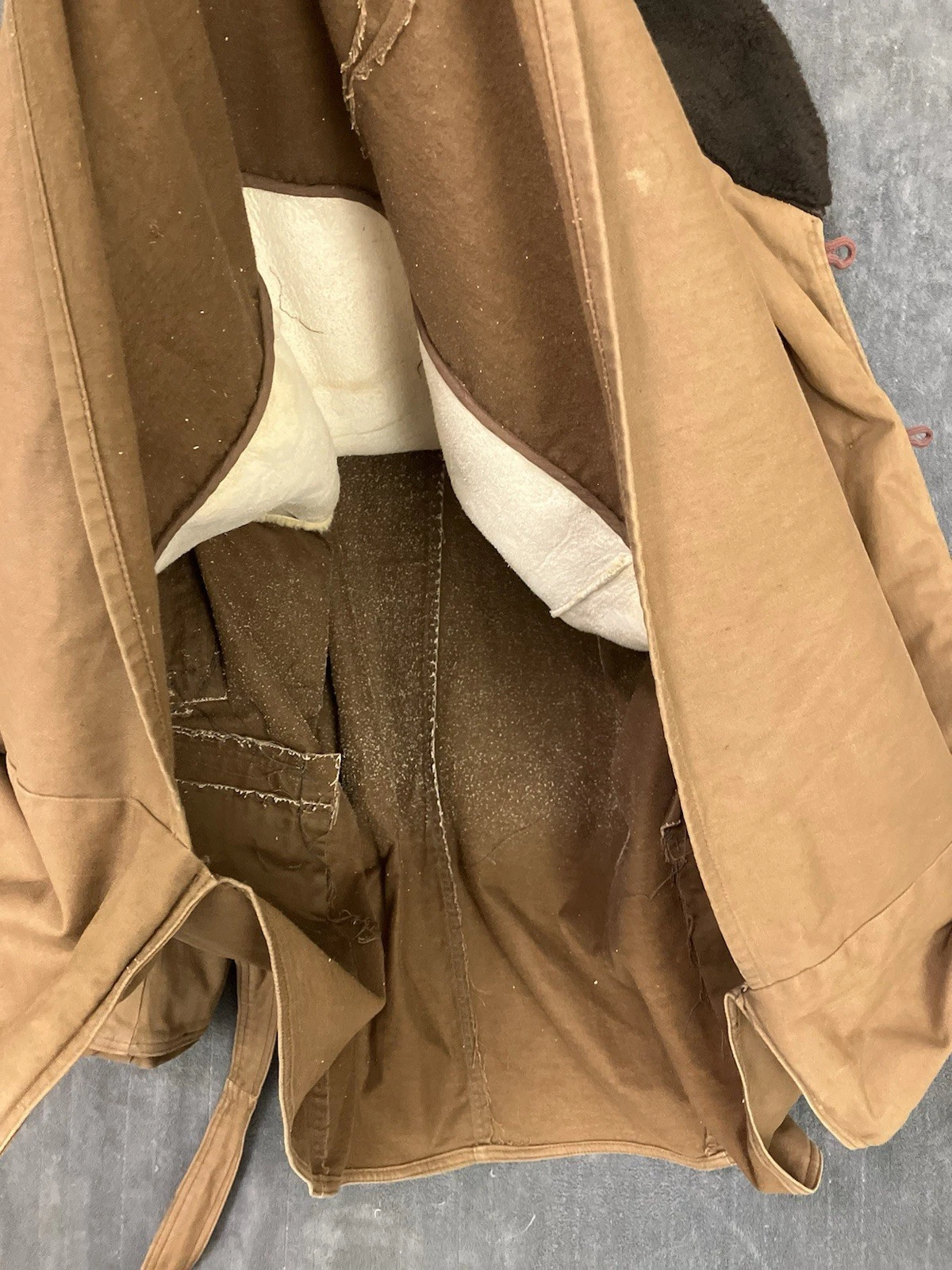 VTG 1940s Hercules Jacket Men’s 46 Sheepskin Lined Collar Barnstormer Canadienne image 18