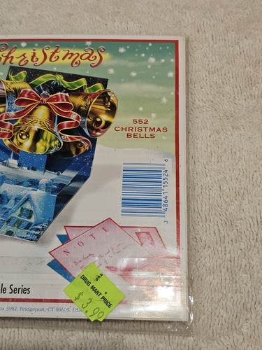 VintagPop Shots 3D Pop-Up Greeting Card Christmas 552 Christmas Bells New - Picture 2 of 6