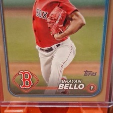 Topps Brayan Bello #606 Future Stars Gold Boston Red Sox 2024 MLB Baseball Card