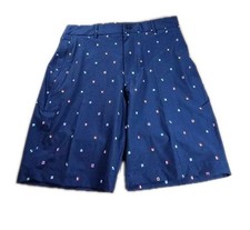 NWT Walter Hagen Men's Performance 11 Easy Waist Golf Shorts Navy SAILING GEO