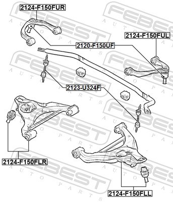 BALL JOINT 2120-F150UF FOR FORD USA EXPEDITION F-150/Extended/Cab/Pickup/Crew - Picture 3 of 7