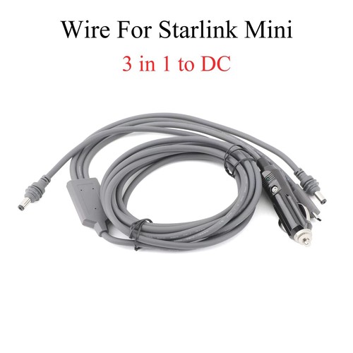 For Starlink Mini 3 In 1 DC Power Cable Car Charger Type-C Cable Adapter - Afbeelding 9 van 14
