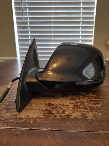 2007-2015 Audi Q7 Power Mirror  Left Drivers Side In Black OEM. U