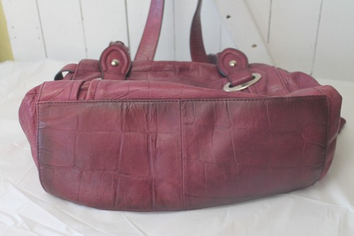 Borsa/borsa a tracolla B MAKOWSKY tasche laterali con zip in pelle mirtillo hobo - Foto 9 di 15