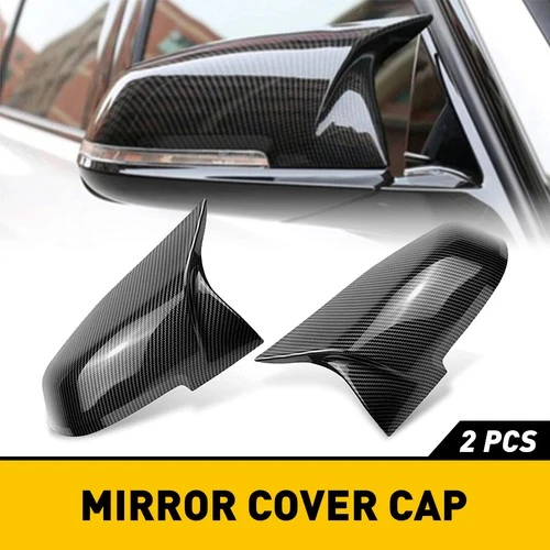 2x Carbon Fiber Side Mirror Cover Caps for BMW 3 Series F30 F31 320i 328i 330i