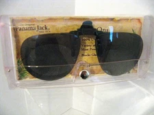 VTG Panama Jack Clip-Ons Sunwear Adjustable Shapes w/ Orig Case NEW UNUSED