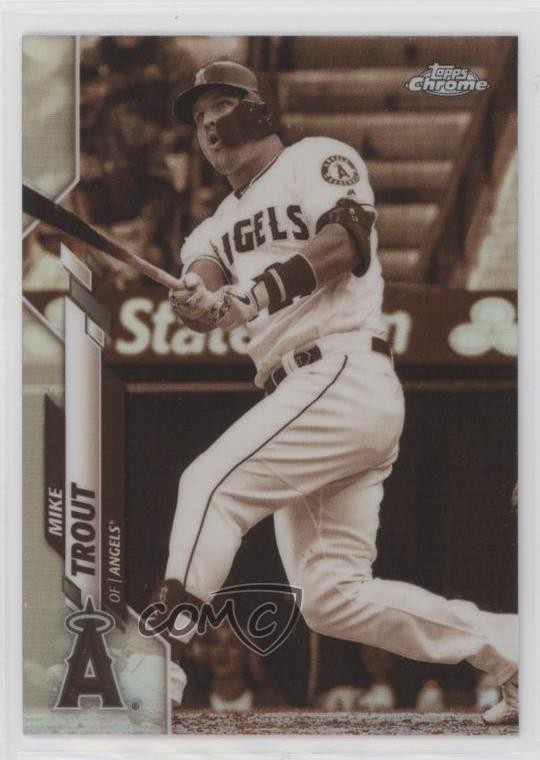 2020 Topps Chrome Sepia Refractor Mike Trout #1 12i0
