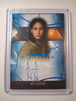 Star Wars Masterwork Adria Arjona As Bix Caleen On Card Auto #/99