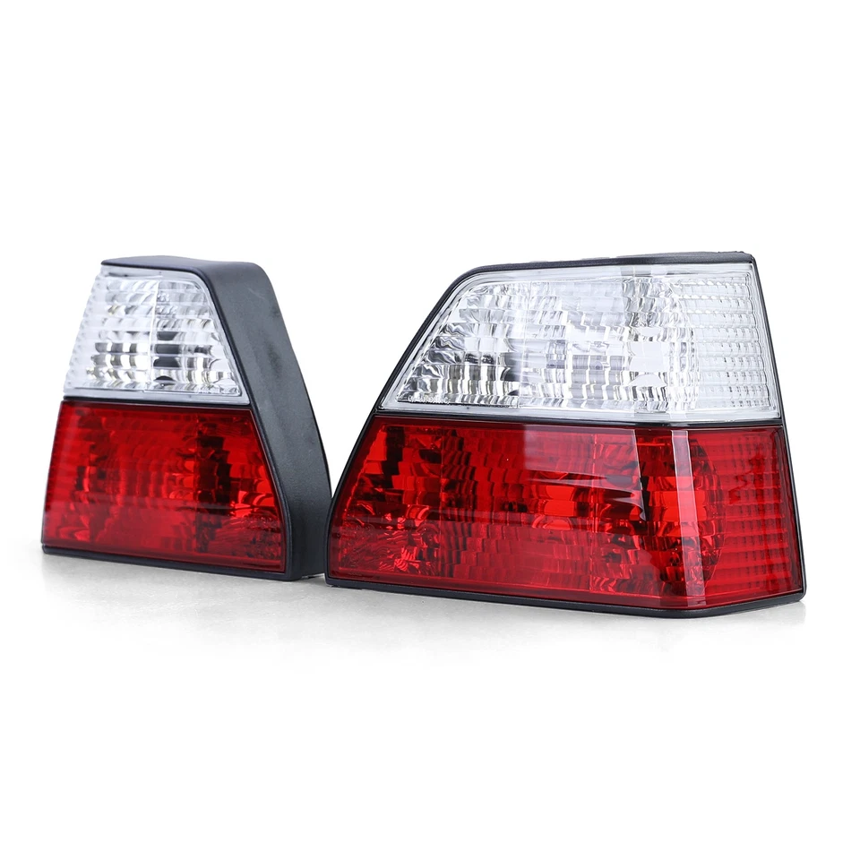 Set luci posteriori in vetro trasparente rosso bianco cristallo adatto per VW Golf II 2 83-91 - Immagine 3 di 4
