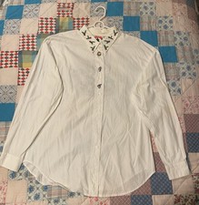 VNTG Disney Mickey Inc XLarge White Button Up Shirt Winnie The Pooh Embroidered
