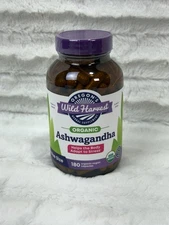 Oregon's Wild Harvest Organic Ashwagandha 180 Capsules Exp 06/2029