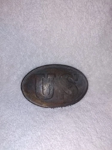 Original Civil War- Era Oval US Arrows Belt Buckle  Condition.