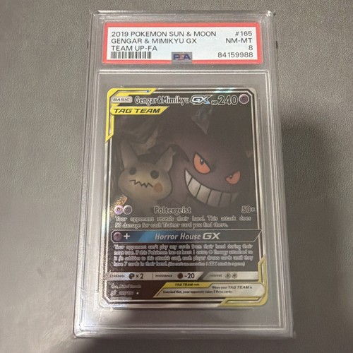 Gengar & Mimikyu-GX graded PSA 8 for sale on eBay