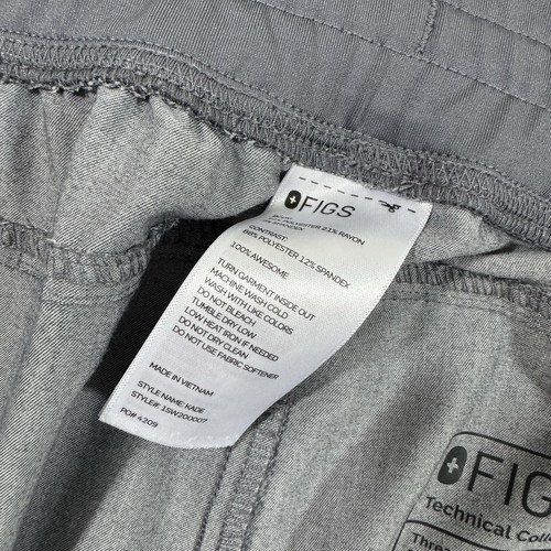 Figs Kade Cargo Scrub Bottom Pants Grey Size 6X Tall Medical - Picture 3 of 8
