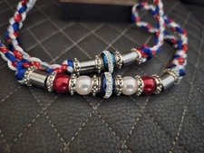 Dog Show Loop End Lead 36" 3mm Hand Braided Silk #4