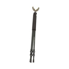 Shooting Stick Monopod Bipod Tripod 33.5 to 61 Inch Aluminum Black Rubber Grip
