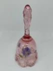 Pink Fenton 4.5" Bell  Signed By Artist