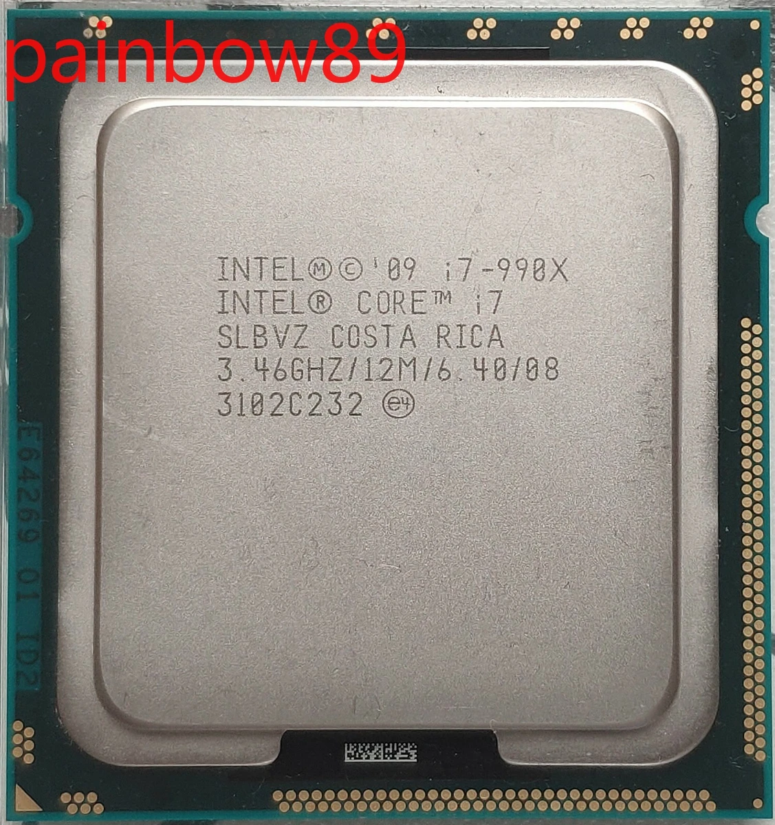 未使用 Intel Core i7-990x CPU Intel Core i7-990X Extreme Edition 3.46GHz LGA 1366 CPU Processor
