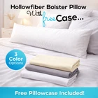 Bolster Pillows with FREE Pillowcases Long Body Cushions Leg Neck Back Support