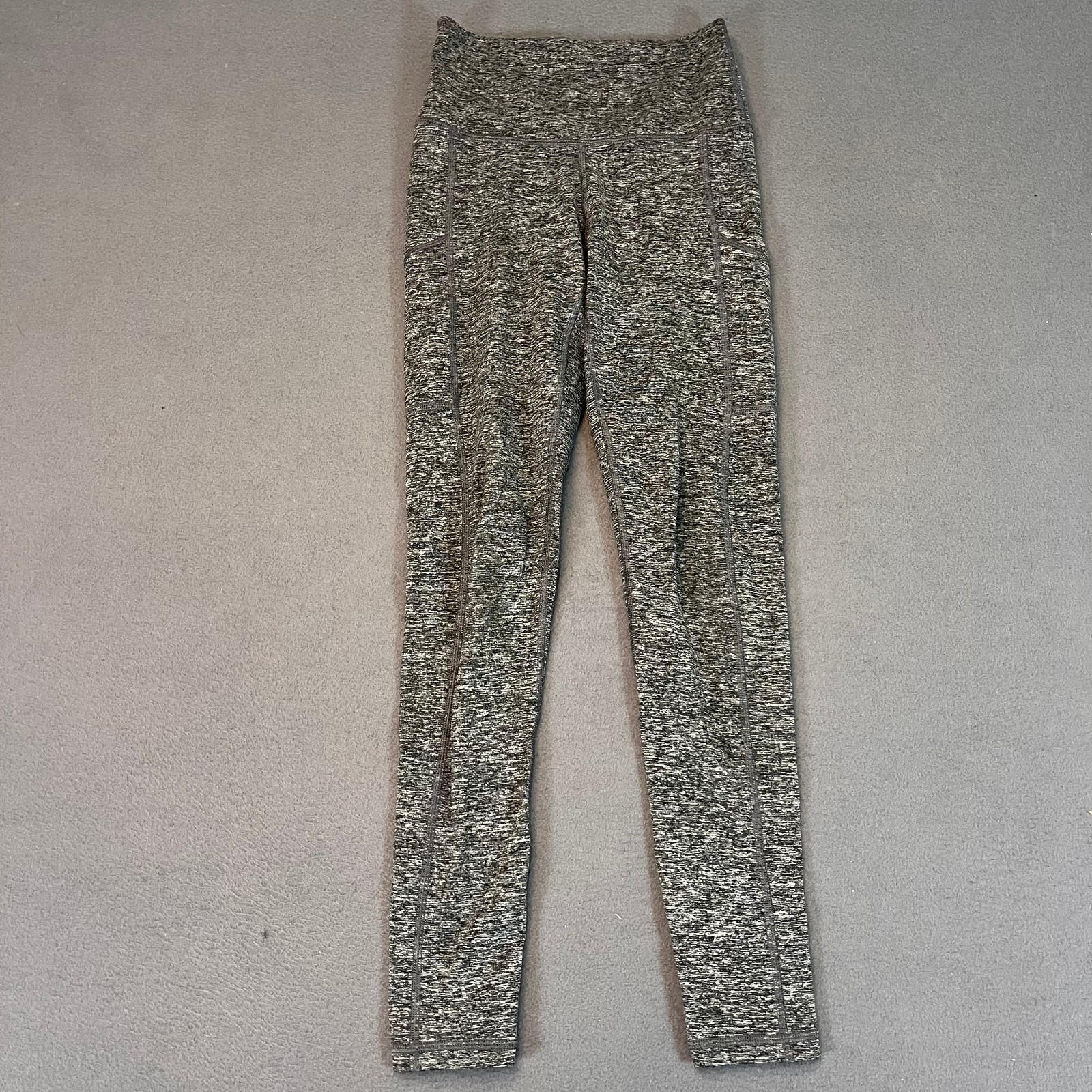 Aerie Womens Small Mid Rise Heather Gray Athletic Leggings for Yoga & Workouts