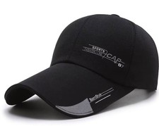 Herren Basecap Baseballkappe Schwarz Einheits...