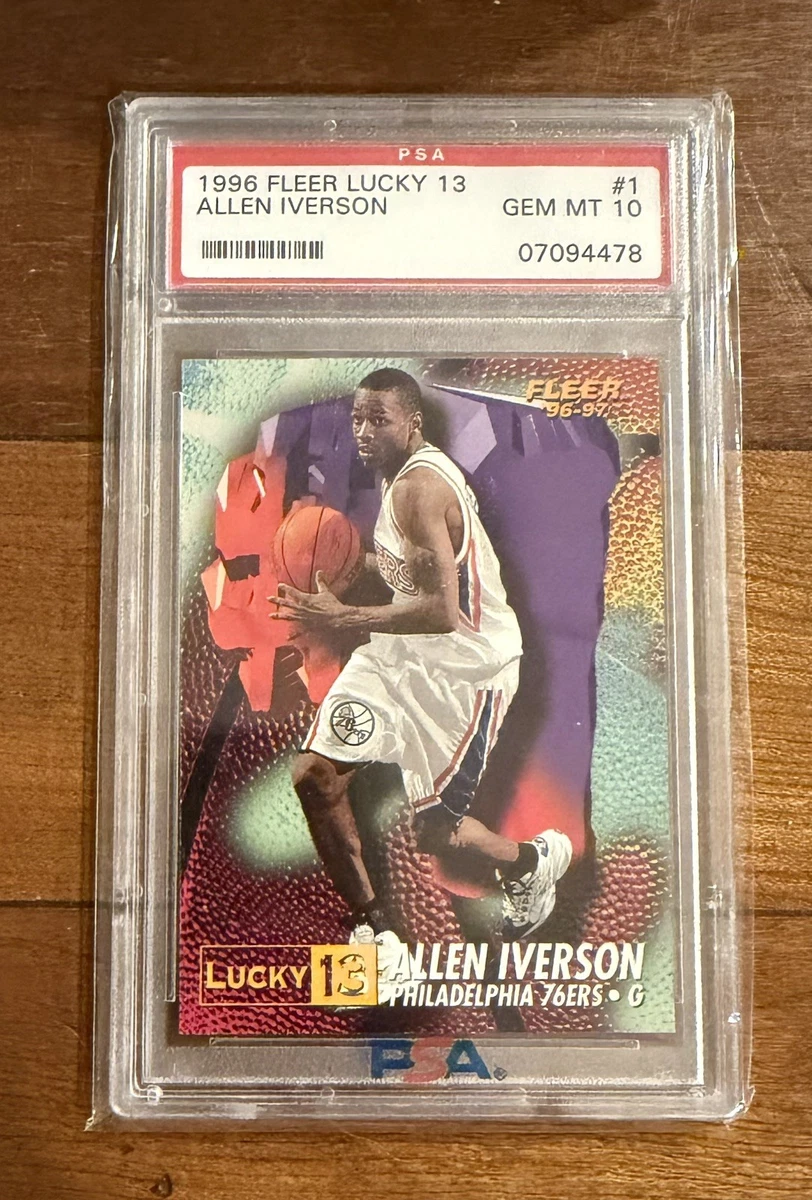 Allen Iverson Professional Sports Authenticator (PSA) Basketball