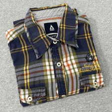 GAASTRA NAUTICAL Lightweight Flannel Womens Large Blue Antarctic Marine Station