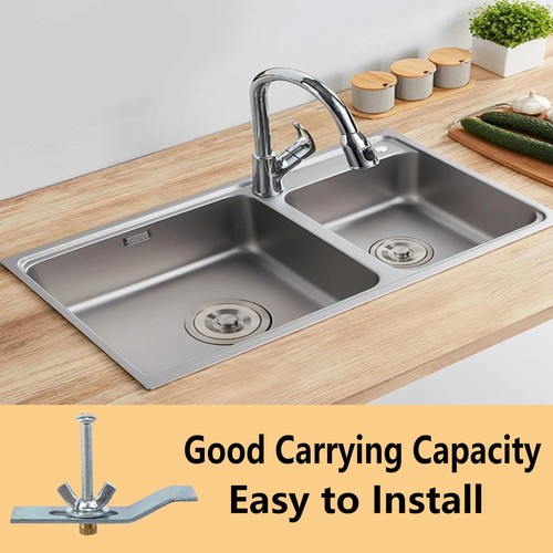 Sink Mounting Bracket Sink Clips for Washbasin Undermount Sink 10 Set Stainle... - Picture 4 of 5