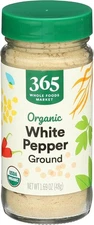 (Free Duty Tax) Organic White Pepper Ground, 1.69 Ounce