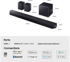 Image of SAMSUNG HW-Q990F/XU 11.1.4 Wireless Sound Bar - BOX DAMAGE