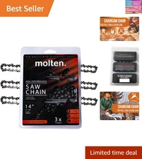 14 Inch Chainsaw Chains - Semi-Chisel Design for Ego, Ryobi & Milwaukee