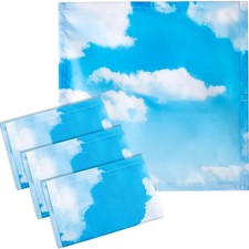 VIHOSE 4 Pcs 2 x 2 Feet Fluorescent Light Covers for Ceiling Lights Sky Cloud