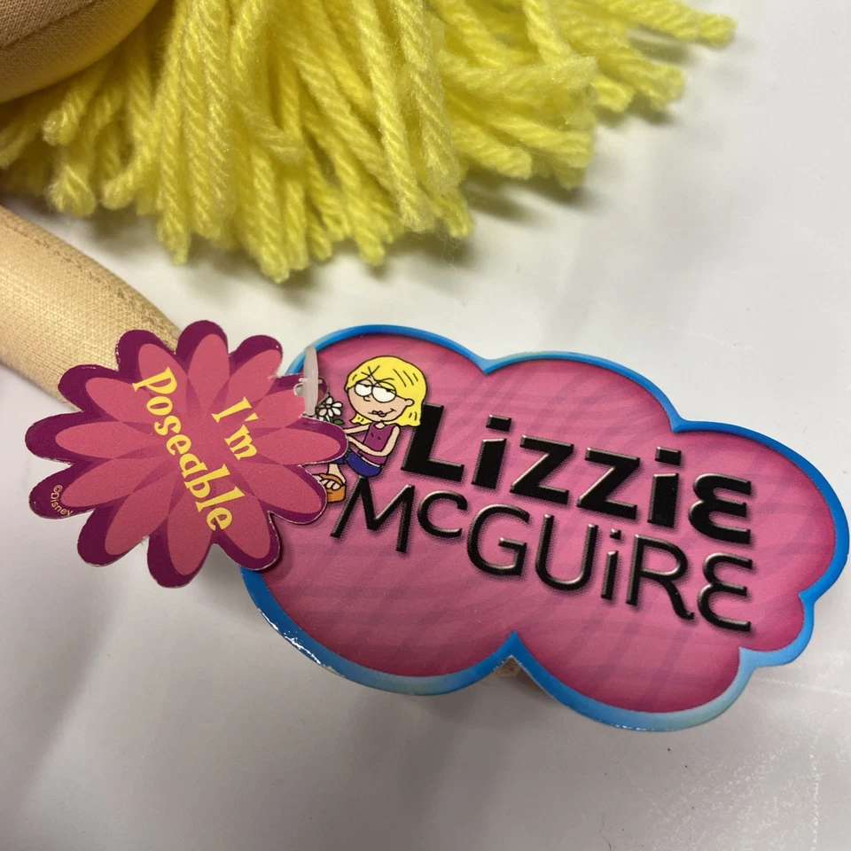 Muñeca de peluche Lizzie Mcguire vintage 12" posible con pelo de hilo - Nueva con etiquetas Foto 4 de 4