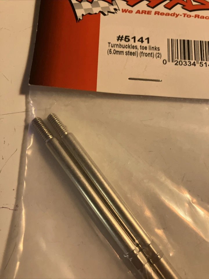 5141 TRAXXAS Turnbuckles, toe links (5.0mm steel) (front) (2) E-MAXX/T-MAXX - Image 3 of 4