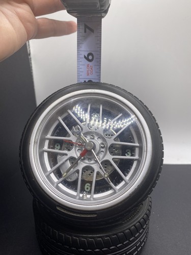 Reloj de mesa de escritorio Sterling and Noble doble neumático de 5"" manos de trabajo son herramientas - Imagen 4 de 7