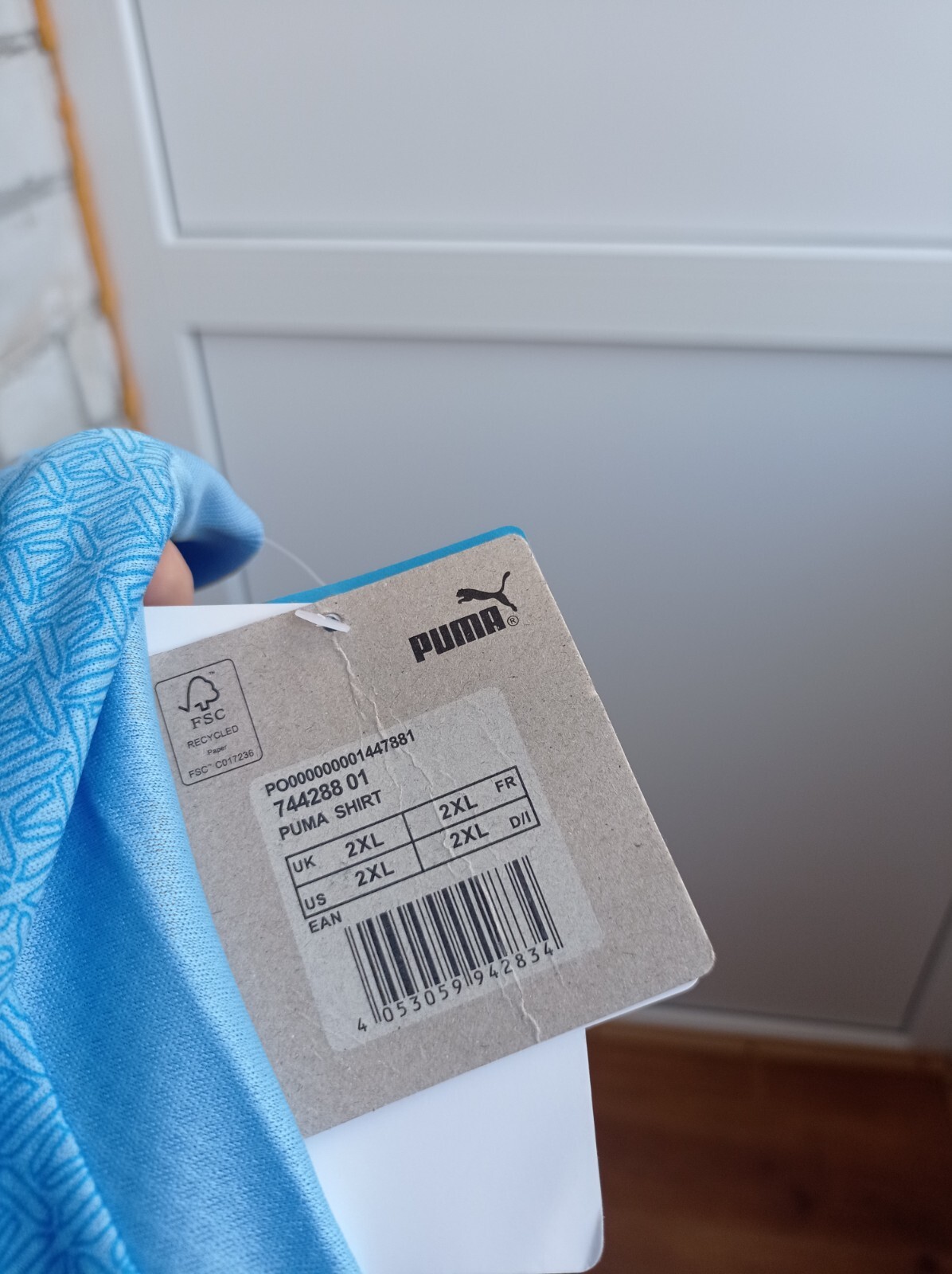 Puma Manchester City 2021-2022 Men’s Size XXL 2XL Soccer Jersey Replica Jersey thumbnail 4