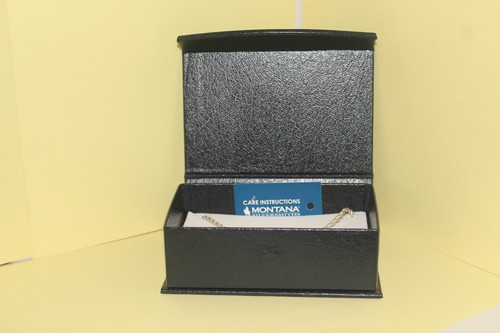 Montana Silversmiths NC-1032 Silver & Black 3 Rings Necklace Never Worn! W/Box! - Picture 3 of 5