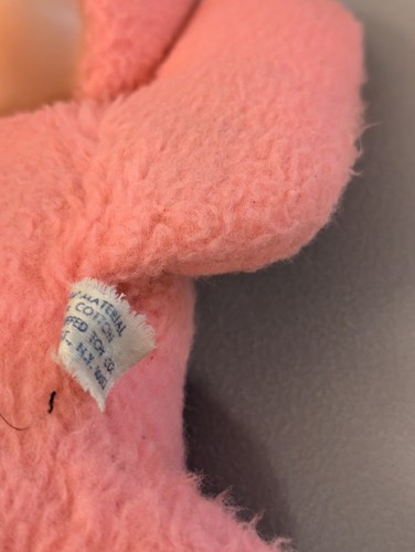 Vtg Pink Baby Doll - Customed Stuffed Toy USA - Cute Sleeping Rubber Face Plush - Picture 23 of 24