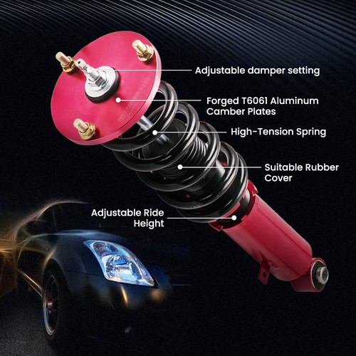 24 Ways Damping Coilover Shock Suspension for Toyota Supra JZA70 MA70 1986-1993 - Picture 5 of 12