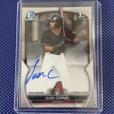 2023 Bowman Chrome - Prospect Autographs #CPA-JCL Juan Corniel (AU, RC)