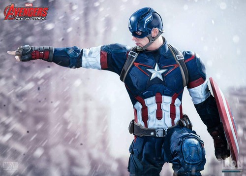 IRON STUDIOS AVENGERS AGE OF ULTRON CAPTAIN AMERICA 1:4 STATUE 55 cm sold out - Picture 3 of 5
