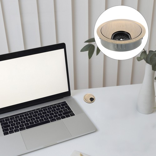 2 Pcs Cable Hole Cover Desktop Wire Plug Office Computer Grommet Table - Afbeelding 11 van 12