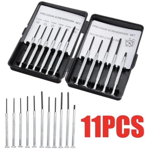 11pcs Watchmakers Repair Kit WATCH SCREWDRIVER SET Tool DIY Small Drivers UK