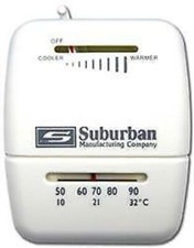 Suburban 161154 Wall Thermostat Heat Only White