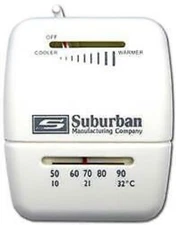 Suburban 161154 Wall Thermostat Heat Only White