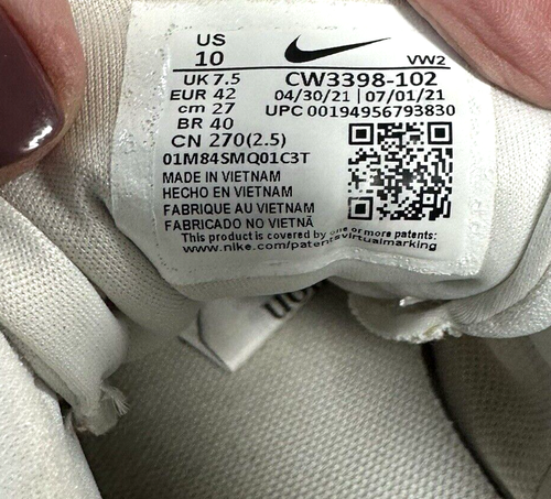 Nike Womens Air Max Bella TR 4 CW3398-102 White Running Shoes Sneakers 10 EU 42 - Picture 8 of 8