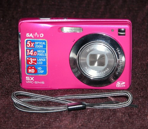 Generalüberholt - Sanyo VPC-S1415 14.0MP Digitalkamera - Pink #3096