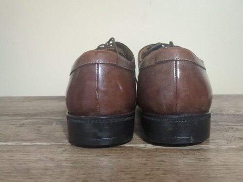 Silvano Sassetti Brown Oxford Made In Italy Leather Shoes Size 9 - 第 4/7 張圖片