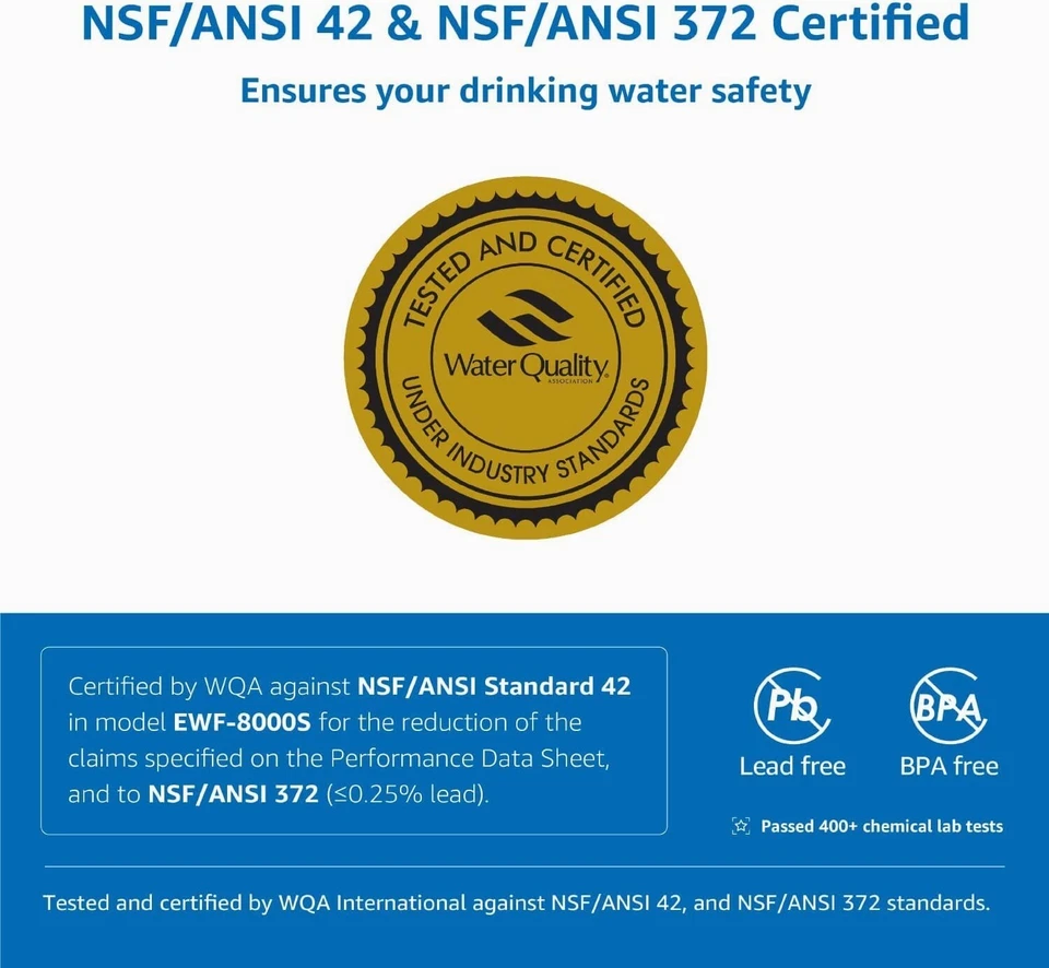 AQUA CREST Under Sink Water Filter, 3US-PF01,Replacement for 3US-MAX-F01H (5) - Image 3 of 4